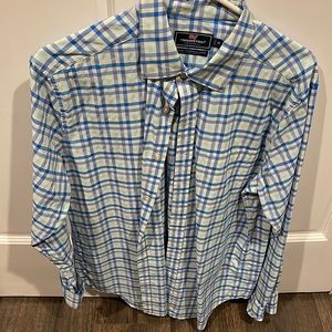 Mens long sleeves plaid Vineyard Vines button down